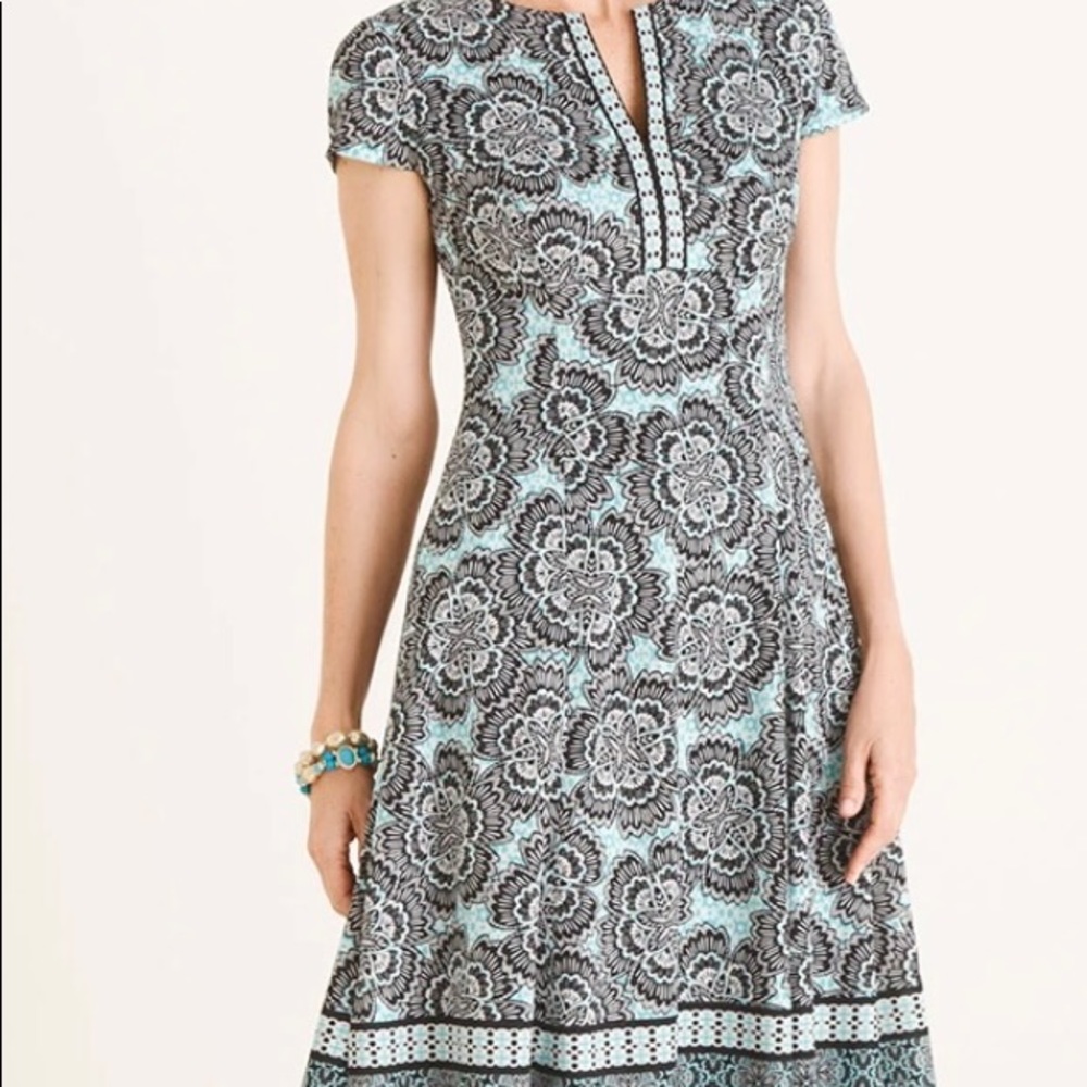 NWT, Chico’s Medallion Print Dress, Size 4/20-22